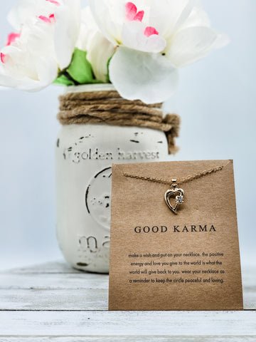 Good Karma - Inspirational and Meaningful Pendant Necklace